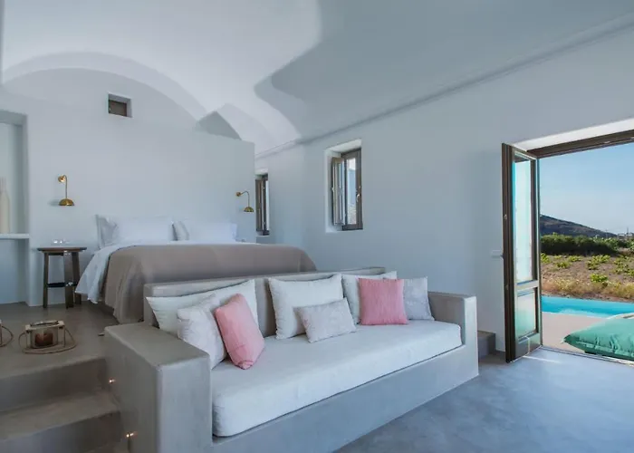 ヴィラ Luxury Santorini Senior Private Pool Sea View Foinikiá